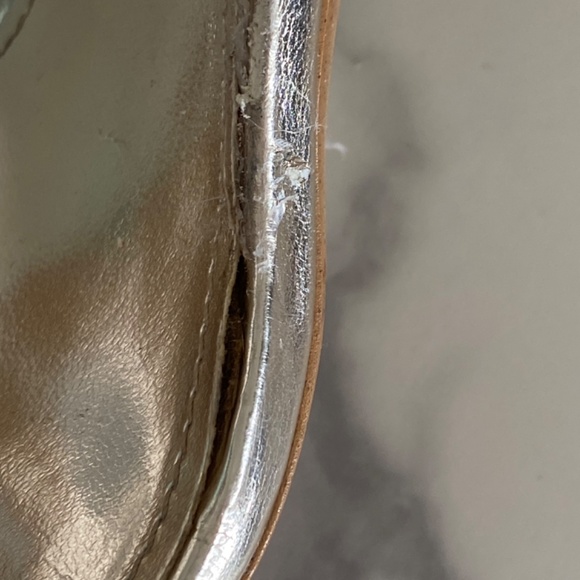 Town Shoes Champagne Metallic Stilleto, 9 - Picture 13 of 14